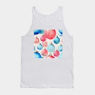 Watercolor christmas lights pattern Tank Top